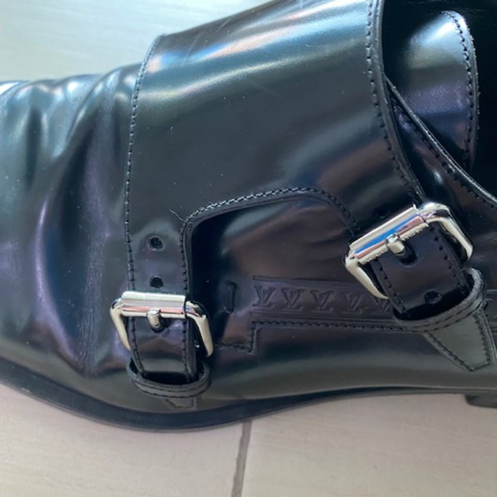 Louis Vuitton Men's double monk strap loafers - Picture 5 of 13